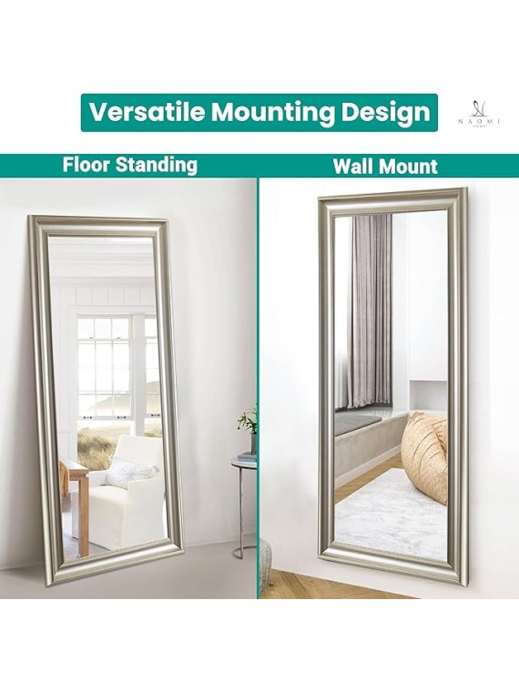 Framed Floor Length Extra Large Oversized Floor Mirror Full Length Mirror Standing Large Rectangle for Bedroom - Champagne 65 L x 31 W