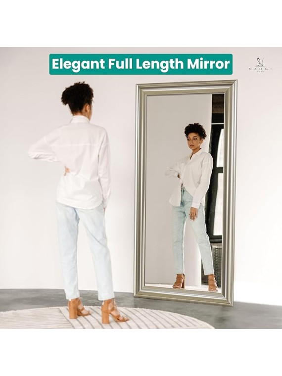 Framed Floor Length Extra Large Oversized Floor Mirror Full Length Mirror Standing Large Rectangle for Bedroom - Champagne 65 L x 31 W