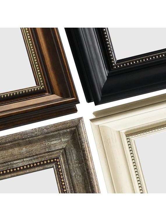 Full Length Standing Mirror for Bedroom or Living Room - European Style Dressing Mirror, PS Polymer Frame, 65"x 22" (Gold)