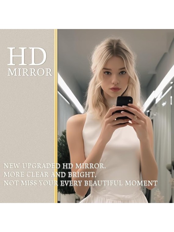 Floor Full Length Mirror, Arched Mirrors Full Length 76"x34" Freestanding Large/with Aluminum Frame & Wall Mounted & Hanging or Leaning & Full Body Mirror for Bedroom, (Gold)