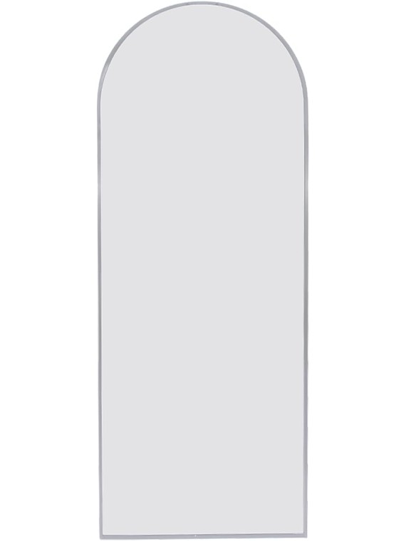 Stylish Silver Metal Arch Stand Full Length Mirror, 71x27.5 Inch, Premium Anti-Rust Frame for Modern Decor