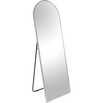 Stylish Silver Metal Arch Stand Full Length Mirror, 71x27.5 Inch, Premium Anti-Rust Frame for Modern Decor
